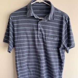 Patagonia Blue Striped Casual Polo